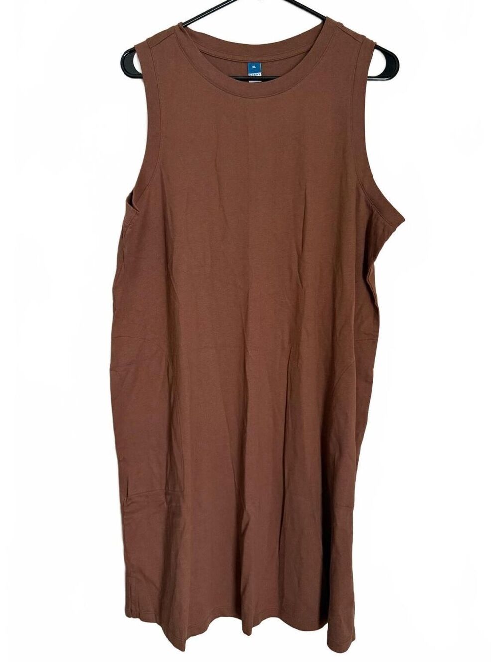 Old Navy Women's Shift Dress Size XL Extra Large Brown Sleeveless Minimalist